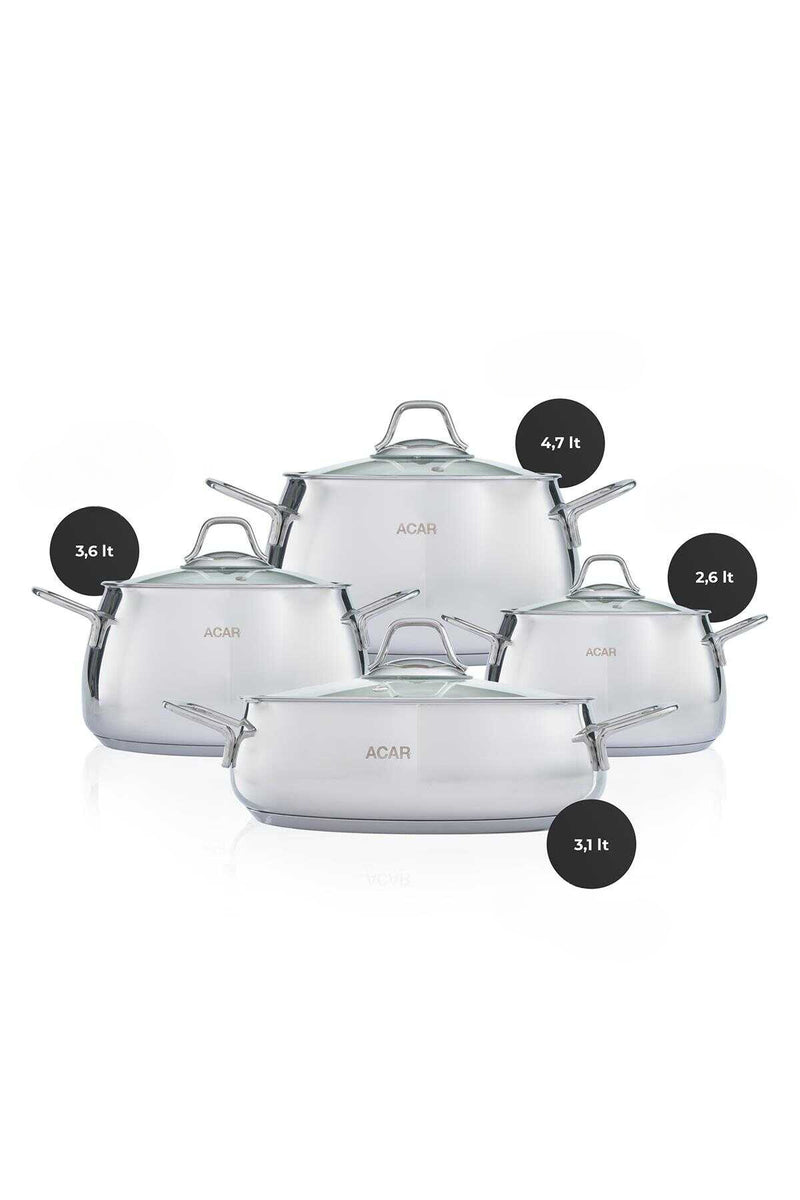 KARAT FOCUS Set de casseroles 8 pièces (induction)