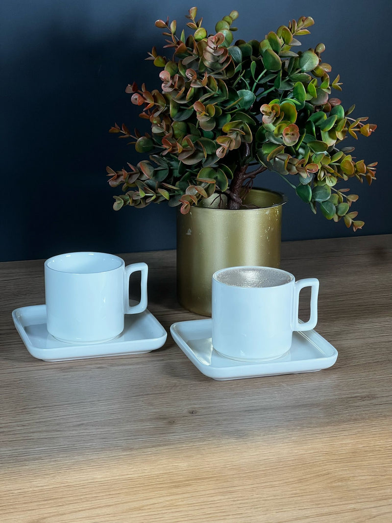 ACAR PURE ROYAL Set von 6 Porzellan Kaffeetassen