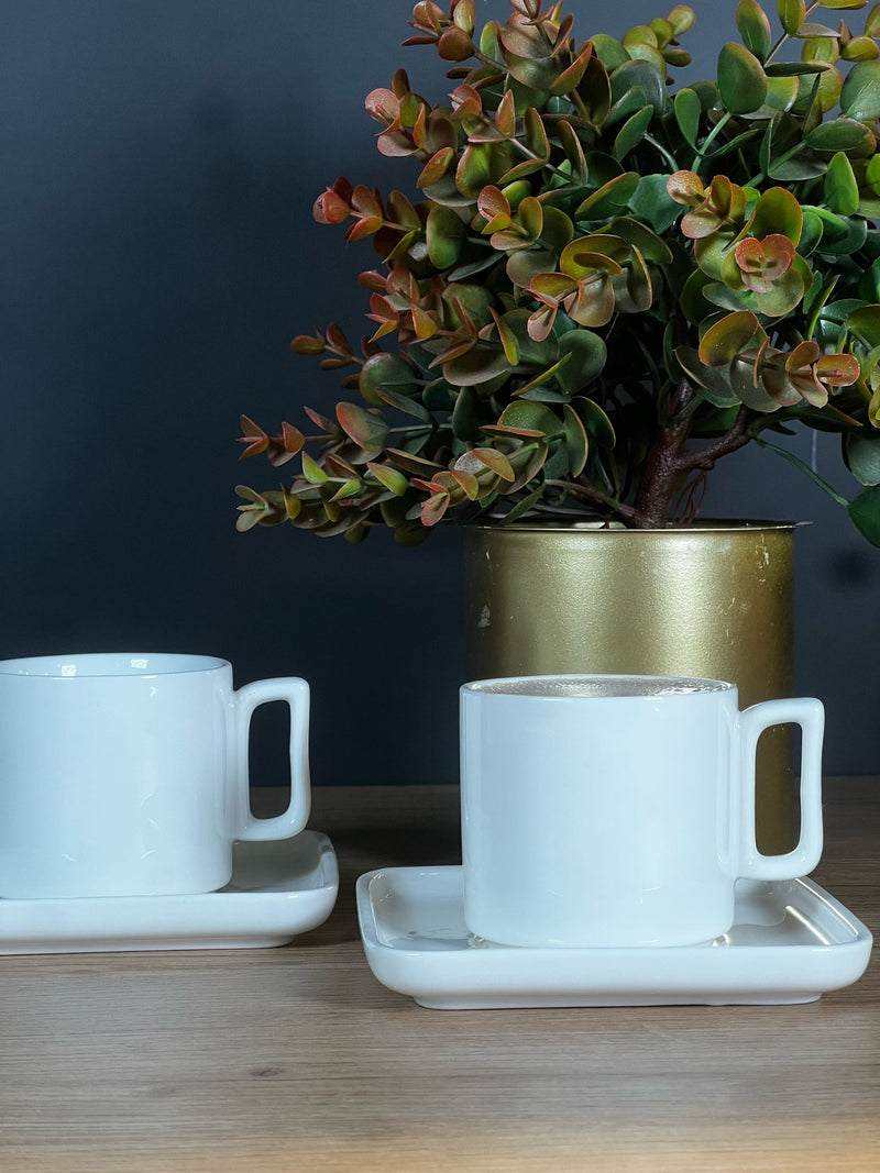 ACAR PURE ROYAL Set von 6 Porzellan Kaffeetassen