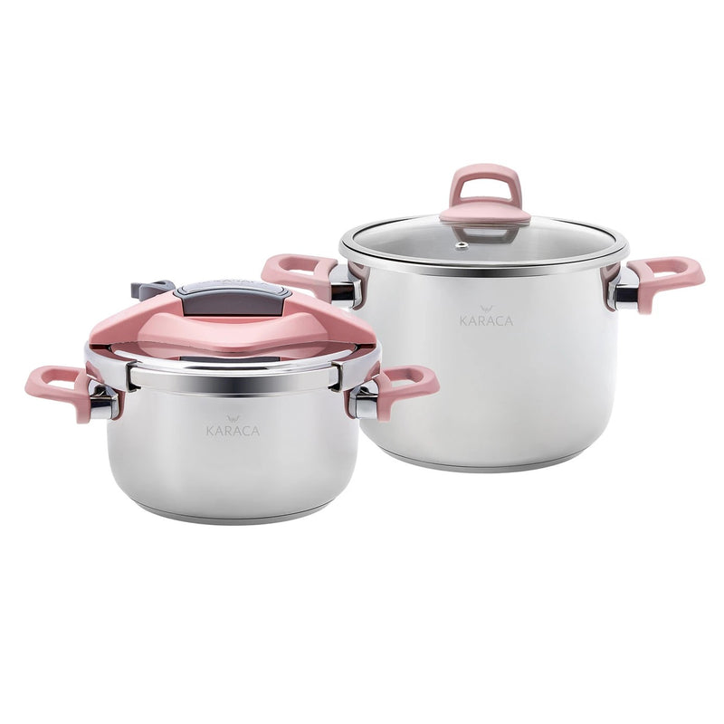 KARACA PERFECT GRAY 4+6 L Set cocotte-minute