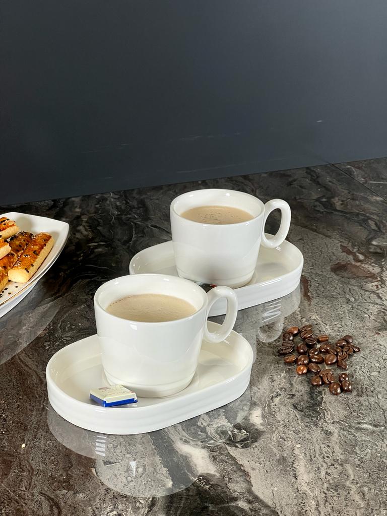 ACAR PERLA Tasses à café en porcelaine 6 personnes