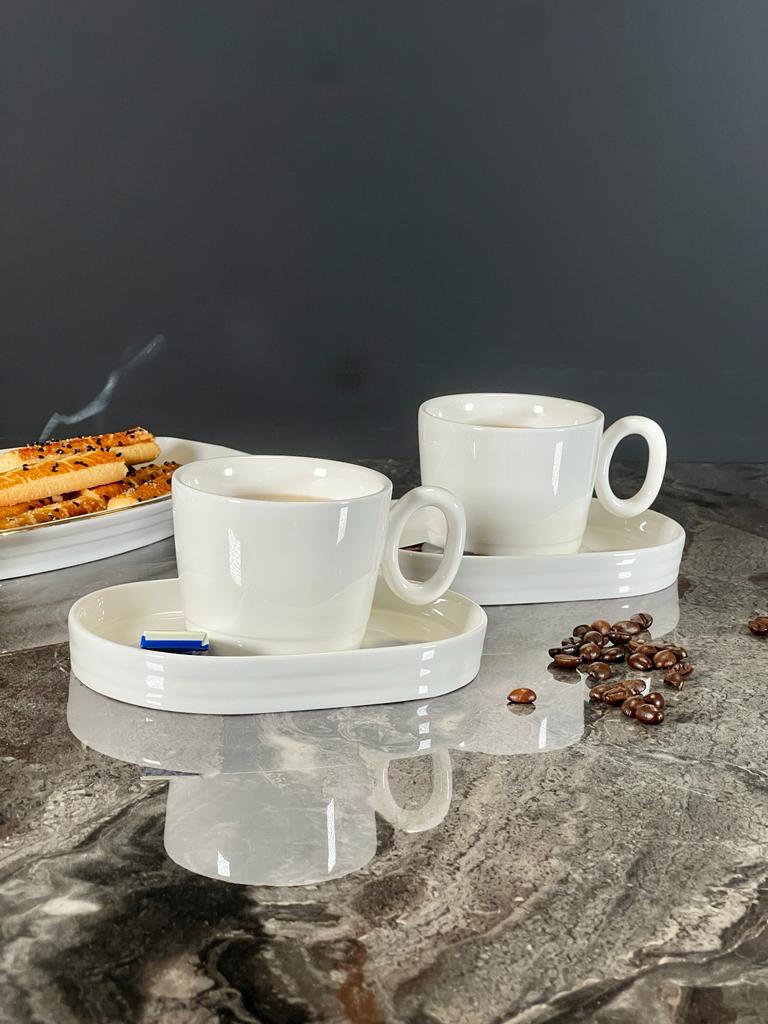 ACAR PERLA Tasses à café en porcelaine 6 personnes