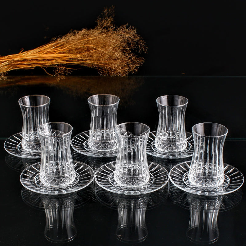 PAŞABAHÇE ELYSIA Set de verres à thé 6 personnes 12 pièces