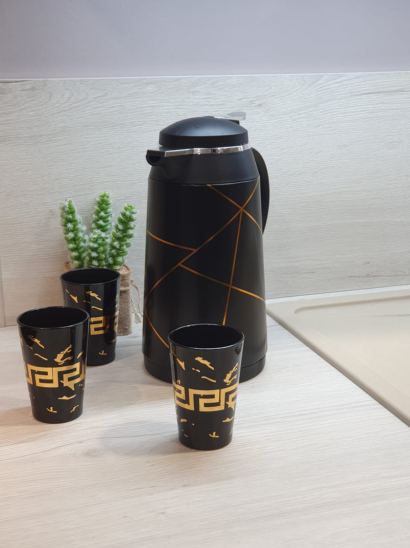 TREND HOME COLLECTION Thermos chic avec motif doré