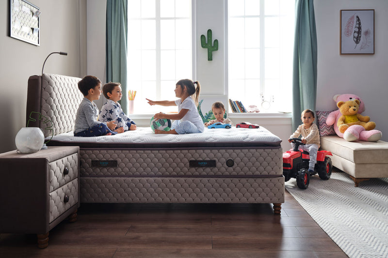 BAMBI BORJEN Lit coffre, Tête de lit et Matelas au Bore Minéral Extra Comfort - Bella Home