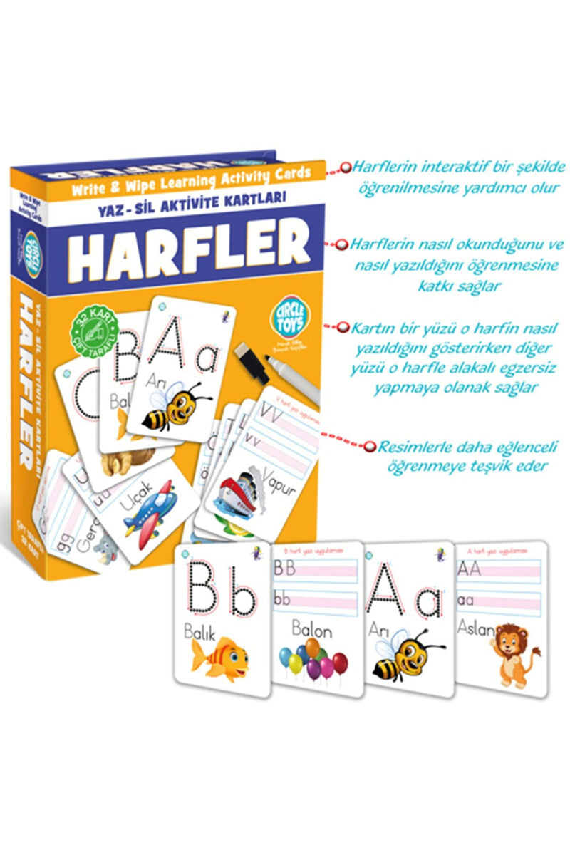 Jeu Écrire-Supprimer des Lettres Yaz-Sil Harfler Spiel Schreiben-Buchstaben Löschen