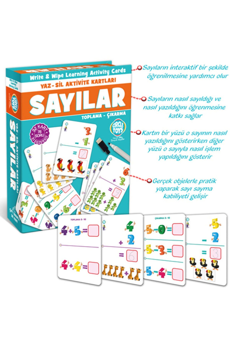 Jeu Écrire-Supprimer des Nombres Yaz-Sil Sayılar Spiel Schreiben-Zahlen Löschen