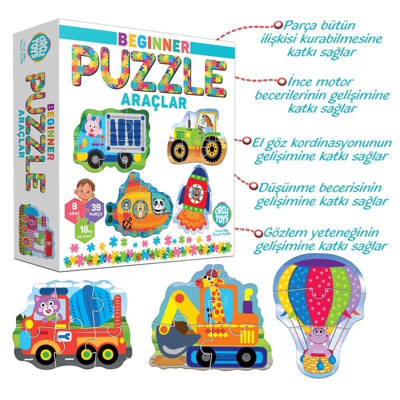 Puzzle version Véhicules pour Débutants Beginner Puzzle Araçlar Puzzle Version Fahrzeuge für Anfänger