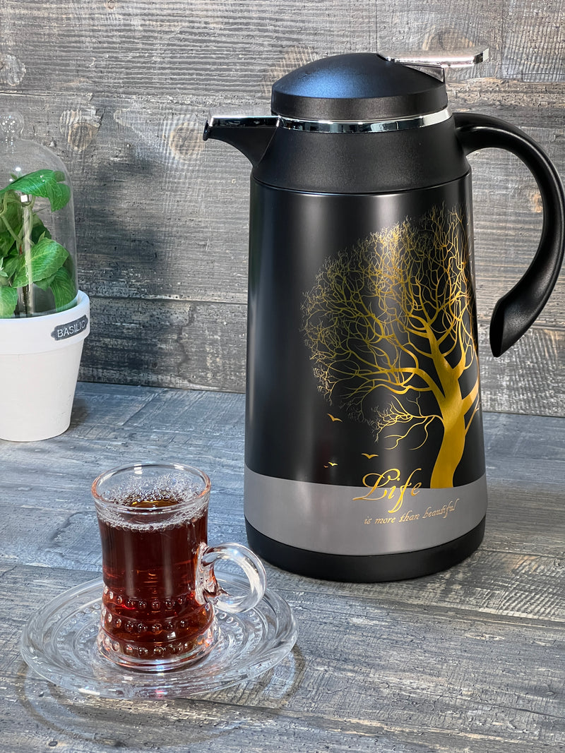 TREND HOME COLLECTION Thermos chic avec motif doré