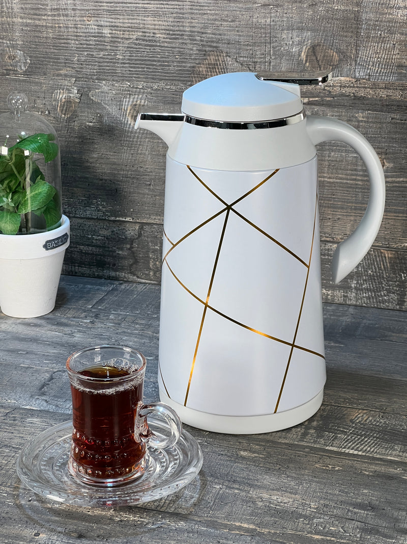 TREND HOME COLLECTION Thermos chic avec motif doré