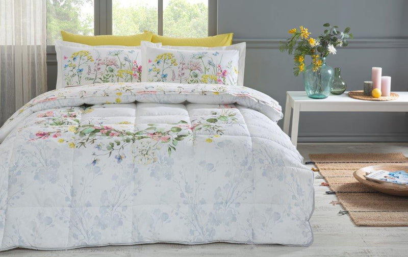 ÖZDILEK JARDIN DE FLOR Set de sommeil imprimée 2 personnes  ÖZDILEK JARDIN DE FLOR  Çift Kişilik Uyku Seti ÖZDILEK JARDIN DE FLOR Gedrucktes Schlafset 2 Pers.