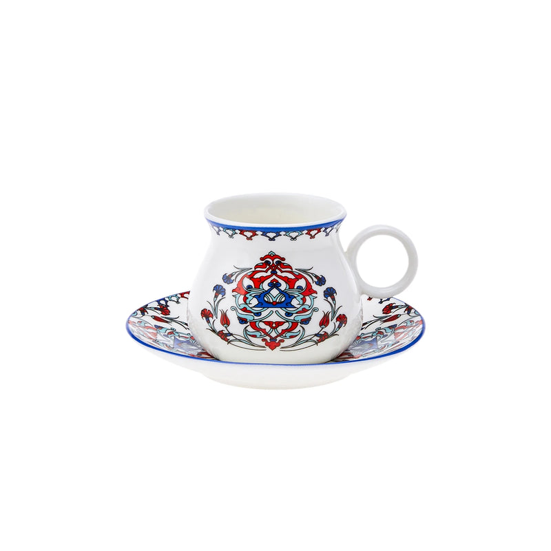 KARACA HATTAT Set de tasses à café 12 pièces 6 personnes KARACA HATTAT Kahve fincan takımı 12 parça 6 kişilik KARACA HATTAT Set Kaffeetassen 12-teilig 6 Personen