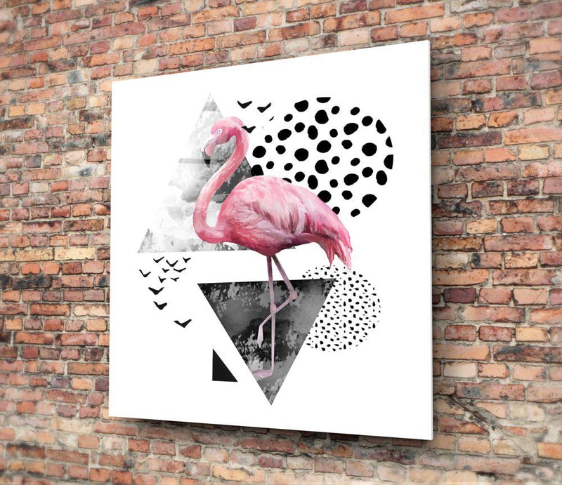 Tableau en verre - Flamant rose - Cam tablo - Pembe flamingo - Glasbild - Rosa Flamingo