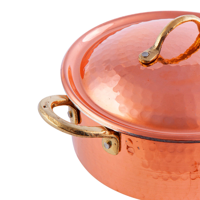 KARACA MESOPOTAMIA Casserole en cuivre avec couvercle 18 cm