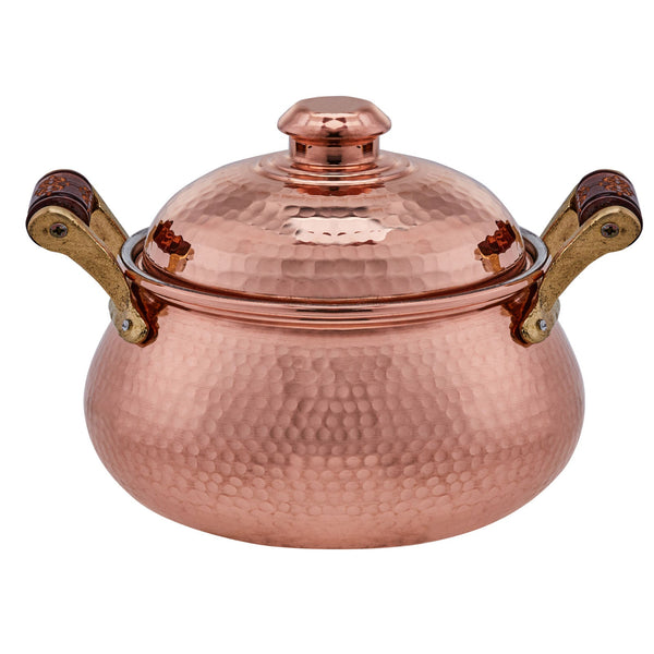 KARACA MESOPOTAMIA TOMBIK Casserole en cuivre 20 cm - Bakır tenceresi kapaklı 20 cm