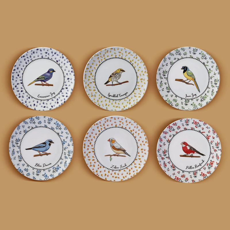 KARACA VOGEL Set de 6 assiettes à dessert