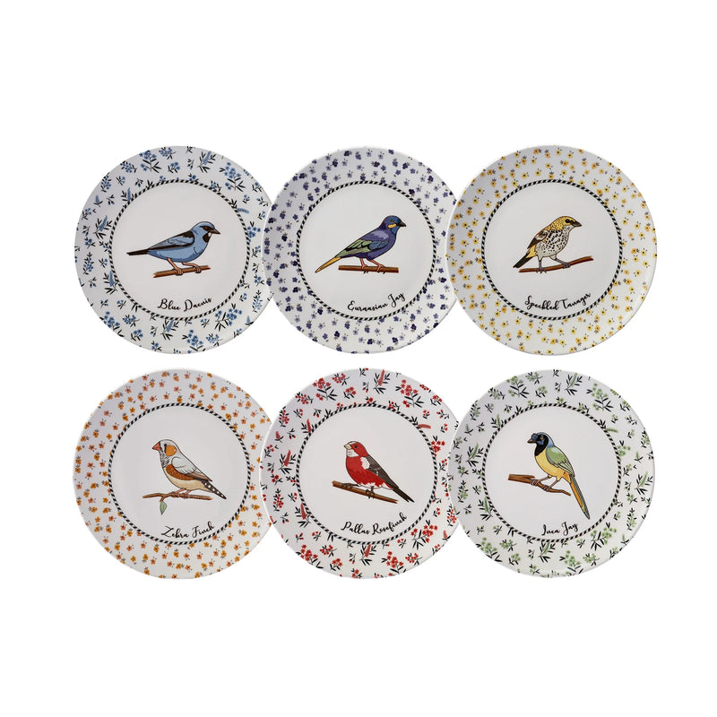 KARACA VOGEL Set de 6 assiettes à dessert