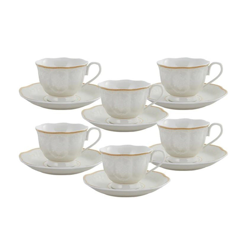 KARACA MARGARET Set de tasses à café 12 pièces 6 personnes