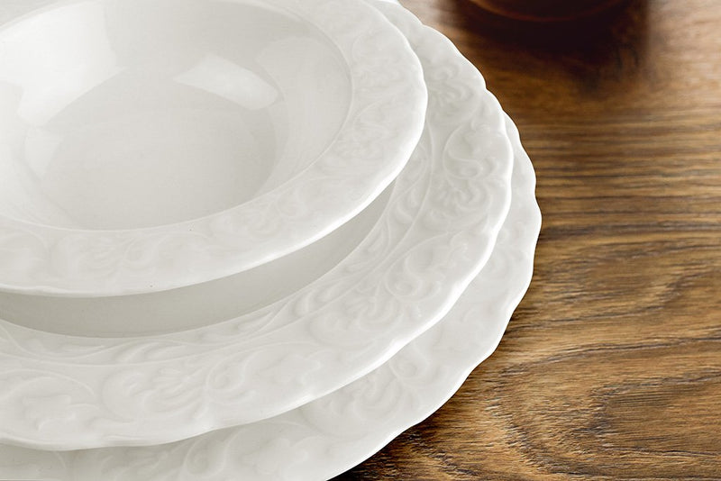 KUTAHYA PORCELAINE BONE AMORE BASAK Service de table 6 personnes 24 pièces - 24 Parca 6 kisilik yemek takimi