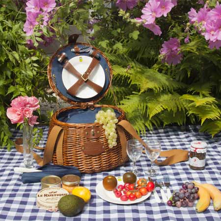 Panier pique-nique en osier naturel et écologique - Ekolojik ve dogal hasir piknik sepeti - Natuurlijke rieten picknickmand en ecologisch