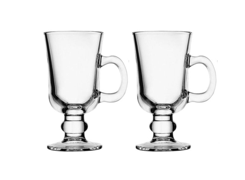 PAŞABAHÇE IRISH COFFEE Lot de 2 mugs de 230 ml avec anse - Irish Kulplu Kahve Su Meşrubat Bardağı