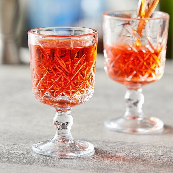 PAŞABAHÇE TIMELESS Lot de 6 petits verres à pied 60 ml - Kahve Yanı Su Bardağı