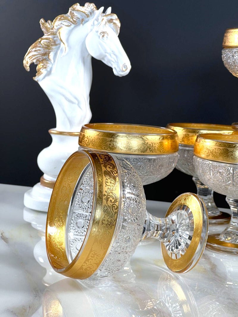 TREND HOME GOLD Set bestehend aus 6 Eisbechern