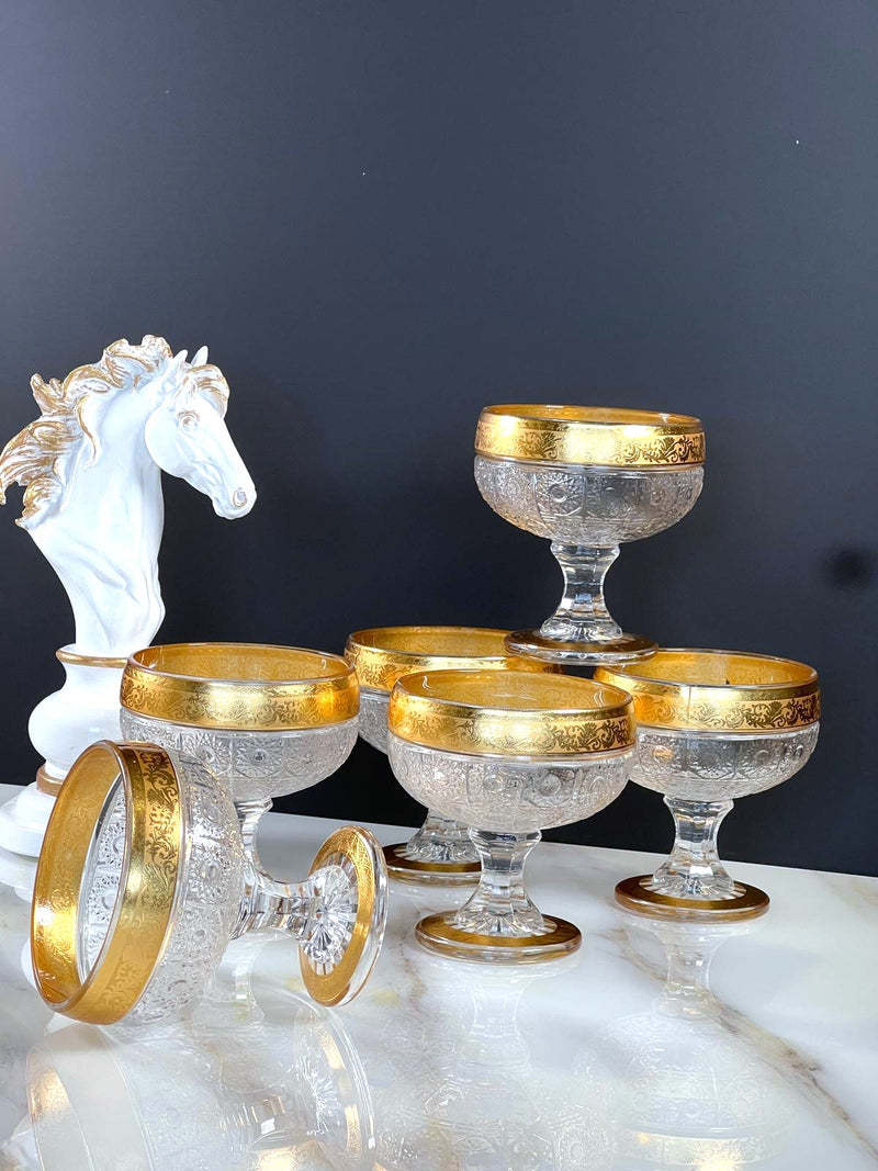 TREND HOME GOLD Set bestehend aus 6 Eisbechern