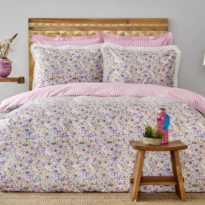 KARACA HOME SARAH ANDERSON BLOOMY Parure de lit 2 personnes Lilas - Bella Home