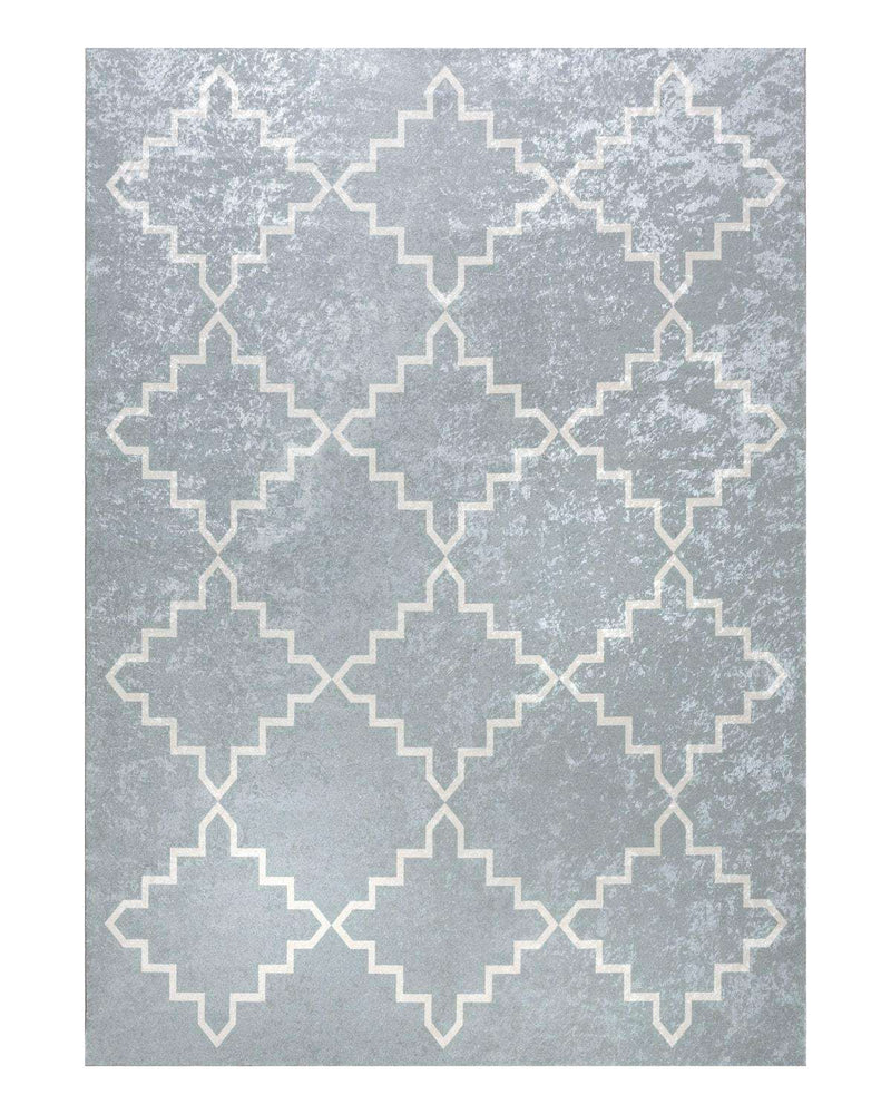 BELLA TAPIS KOSEGEN Gris et Blanc Tapis lavable antidérapant et antibactérien- Bella-Home: art de la table, verrerie, trousseau de mariée, décoration