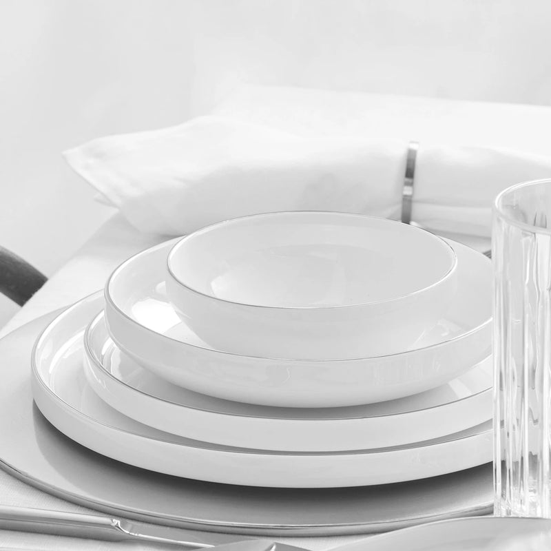 KARACA STREAMLINE NEW SATURN PLATIN 59-teiliges Tafelservice für 12 Personen